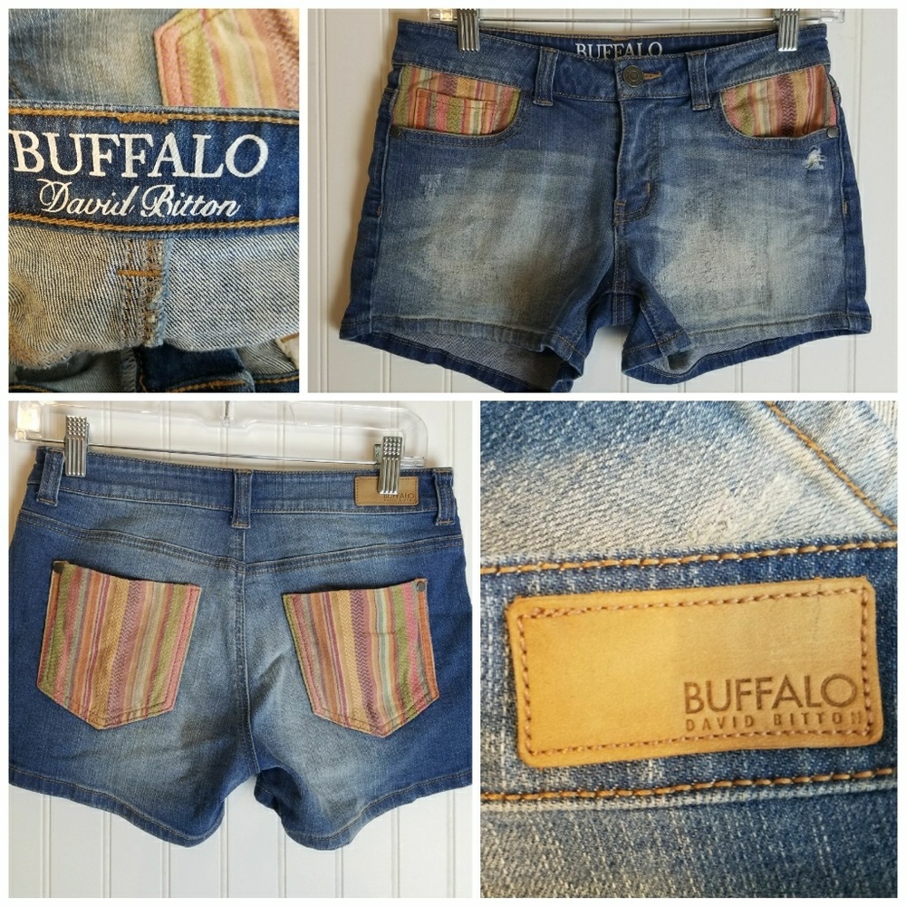 BUFFALO David Bitton BOHO Jean Shorts